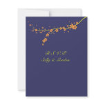 Orange Blossom Wedding RSVP Custom Invite