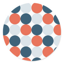 Orange Blue and Light Blue Dots stickers by fantasian_angel Orange Blue and Light Blue Dots stickers