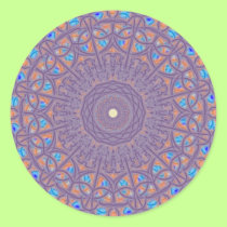 Orange, Blue and Purple Mandala Stickers stickers