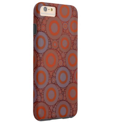 Orange Blue Circle Abstract Tough iPhone 6 Plus Case