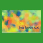 Orange, Blue Green Abstract Business Card business cards