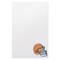 Orange blue helmet personalized stationery