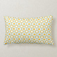 Orange/Blue Pattern Pillow