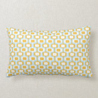 Orange/Blue Pattern Pillow throwpillow