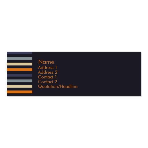 Orange & Blue â€¢ Profilecard Business Cards (front side)