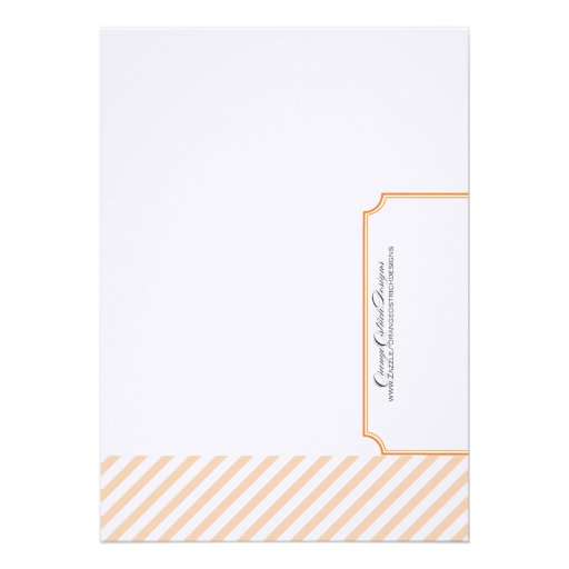Orange Bridal Shower Invitation - Tea