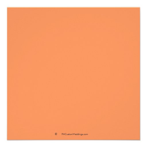 Orange Bridal Shower Invitations