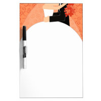 Orange Bride's To-Do List Dry Erase Board - medium