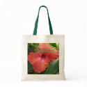 "Orange Bright Hibiscus" Tote bags by CaroleArt "Orange Bright Hibiscus" Tote bags