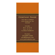 orange brown simple rack cards by DonnaGraysonAbstract orange brown simple rack cards