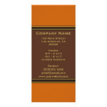 orange brown simple rack cards