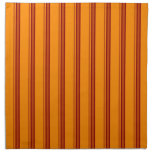 Orange / Brown Stripes Retro - Napkins