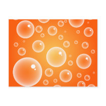 Orange Bubbles Post Cards