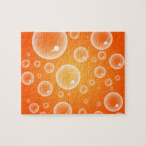 Orange Bubbles Jigsaw Puzzles