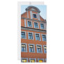 Orange building rack card design