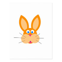 orange bunny postcards