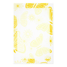 Orange butterflies Stationery