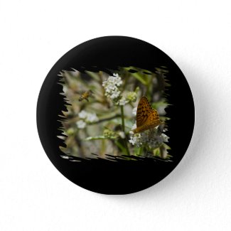 Orange Butterfly and Bee Pins