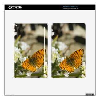 Orange Butterfly Decals For Kindle Fire