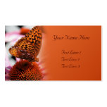 Orange Butterfly Nature Business Card