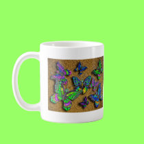 Orange Butterfly Rug mug mugs