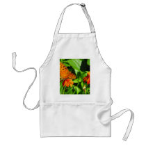 Orange Butterfly Upclose Aprons