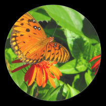 Orange Butterfly Upclose stickers