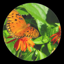 Orange Butterfly Upclose stickers