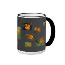 Orange California Poppies Mugs