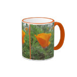 Orange California Poppy flowers Coffee Mugs