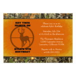 Orange - Camo Birthday Boy Invitations