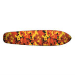 Orange Camouflage 7 1/8" Skateboard