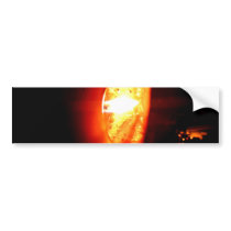 Orange Candle Bumper Stickers