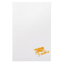 Orange Cap & Diploma Personalized Stationery