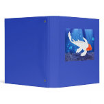 Orange Capped Kohaku Koi in Blue Lagoon binders