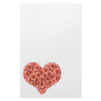 Orange Carnations Heart Stationery