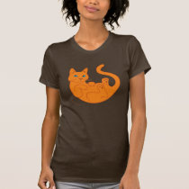 Orange Cat, Blue Eyes. t-shirts