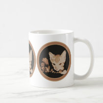 Orange Cat Circle Mugs