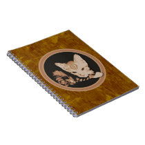 Orange Cat Circle Notebook
