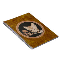 Orange Cat Circle Notebook