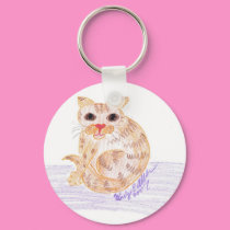 Orange Cat keychains by eelkat Orange Cat keychains
