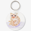 Orange Cat keychain