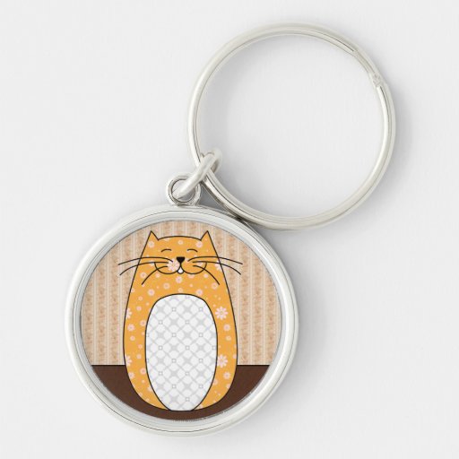 'Orange Cat' Keychain Zazzle
