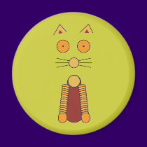 Orange Cat Magnet