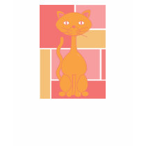 Orange Cat on grid t-shirts by candystore Orange Cat on grid t-shirts