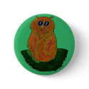 Orange Cat on Sage buttons by pidgiefund Orange Cat on Sage buttons