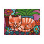 Orange Cat Post Card