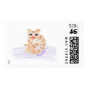 Orange Cat stamp