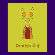 Orange Cat posters