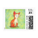 Orange Cat Stamp